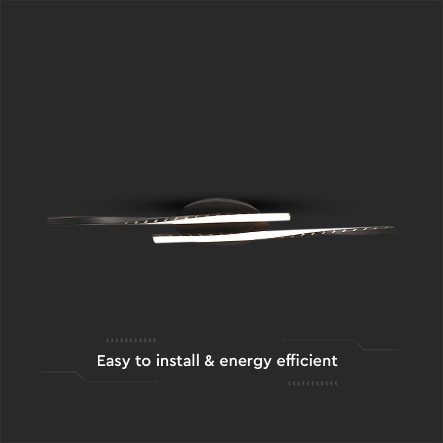 LED-Deckenleuchte LED/12W/230V 3000K 94,5 cm schwarz