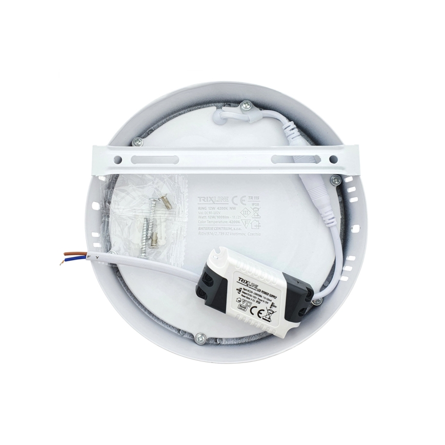 LED-Deckenleuchte LED/12W/230V 4200K d 16 cm weiß