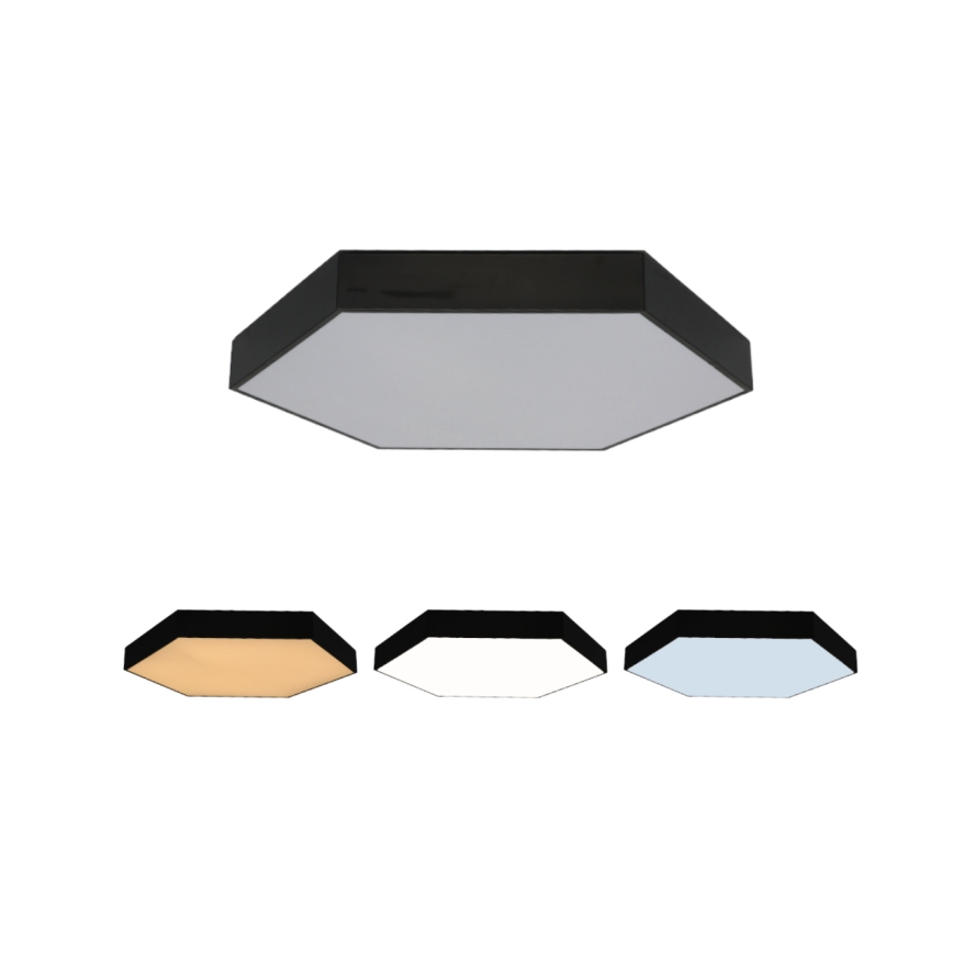 LED-Deckenleuchte LED/135W/230V 3000/4000/6500K Ø 80 cm schwarz