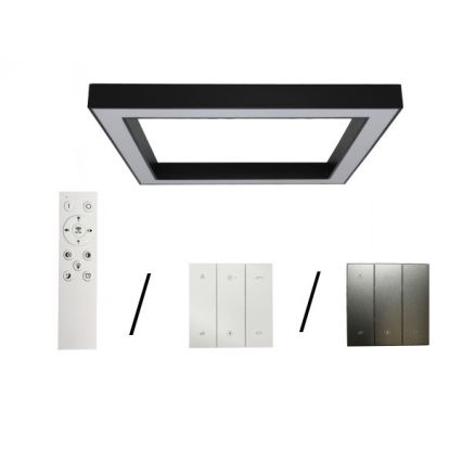 LED Deckenleuchte LED/150W/230V 3000/4000/6500K 120x120 cm schwarz