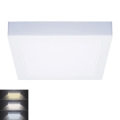 LED-Deckenleuchte LED/18W/230V 3000/4000/6000K 22,5x22,5 cm weiß