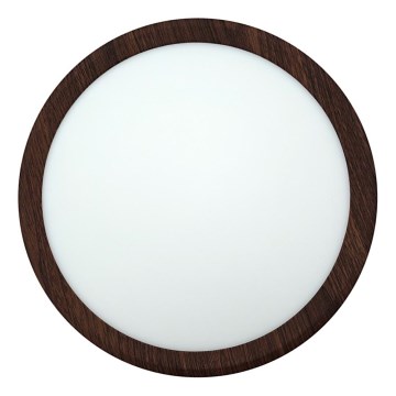 LED-Deckenleuchte LED/18W/230V 3000/4000/6500K Ø 23 cm braun