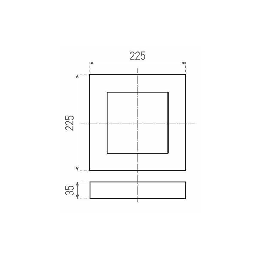 LED Deckenleuchte FENIX LED/18W/230V 3800K 22,5 cm