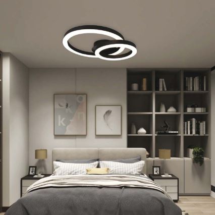 LED-Deckenleuchte LED/20W/230V 3000K schwarz