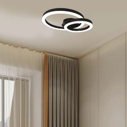 LED-Deckenleuchte LED/20W/230V 3000K schwarz