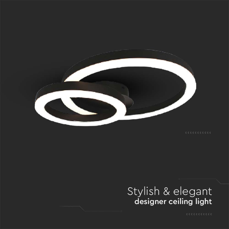 LED-Deckenleuchte LED/20W/230V 3000K schwarz