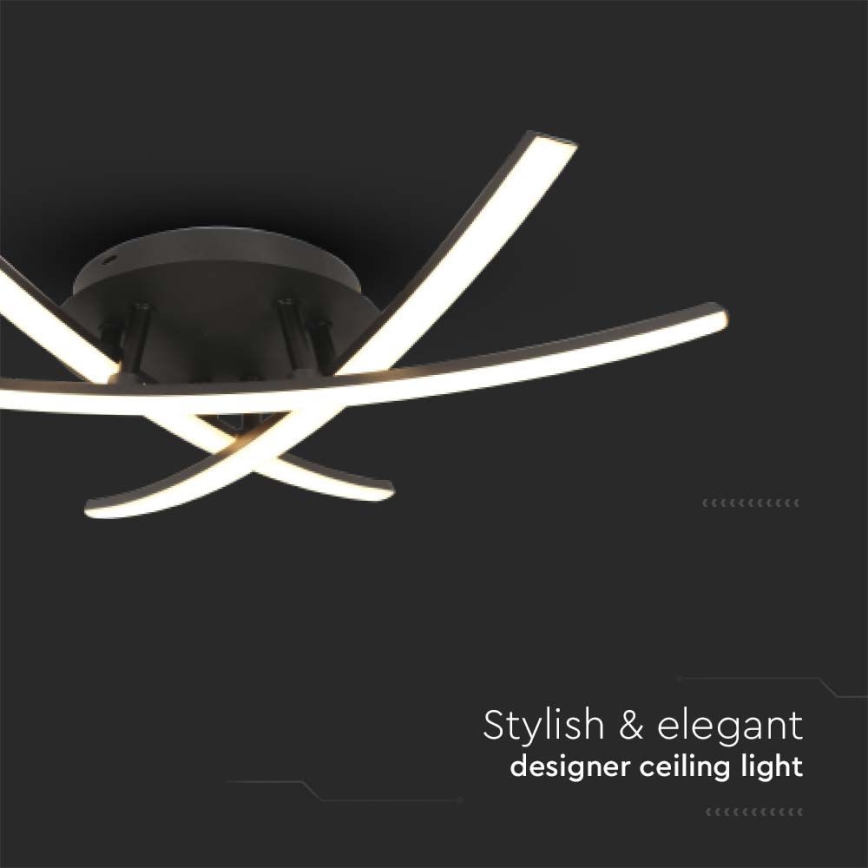 LED-Deckenleuchte LED/20W/230V 3000K schwarz