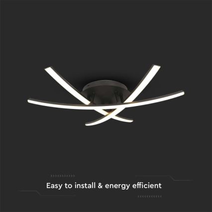 LED-Deckenleuchte LED/20W/230V 3000K schwarz