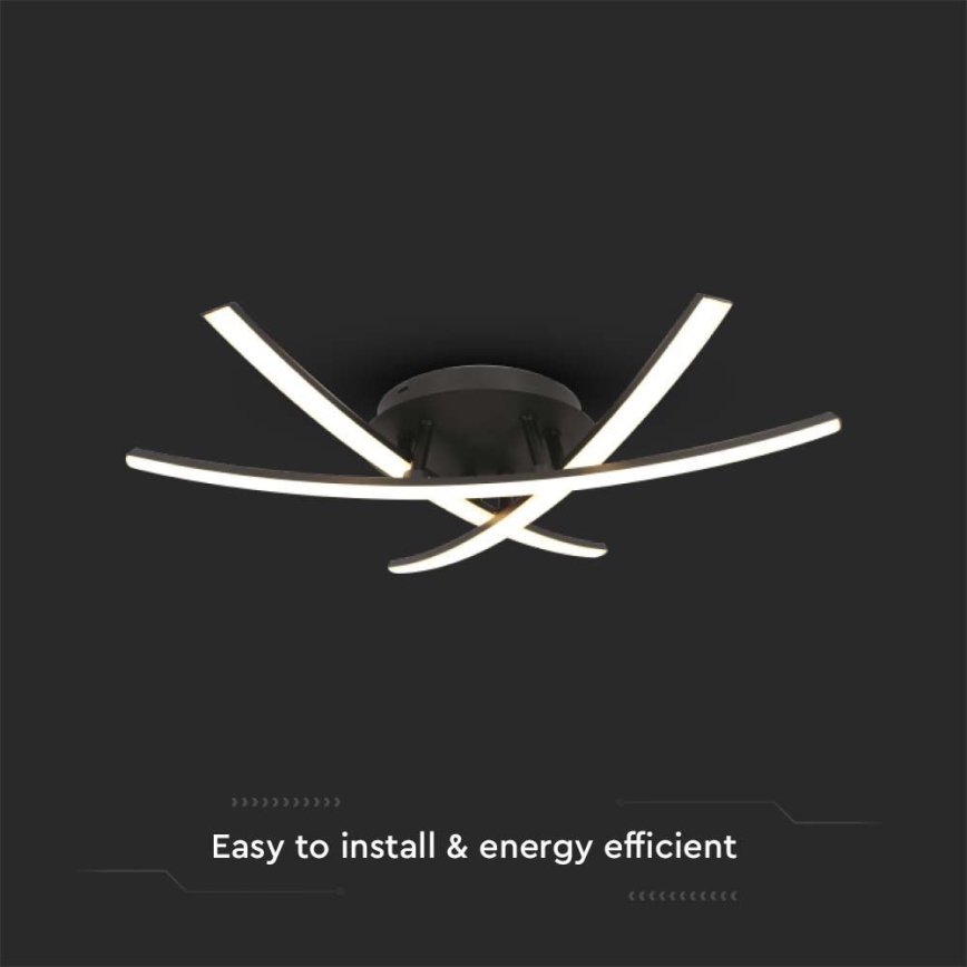 LED-Deckenleuchte LED/20W/230V 3000K schwarz
