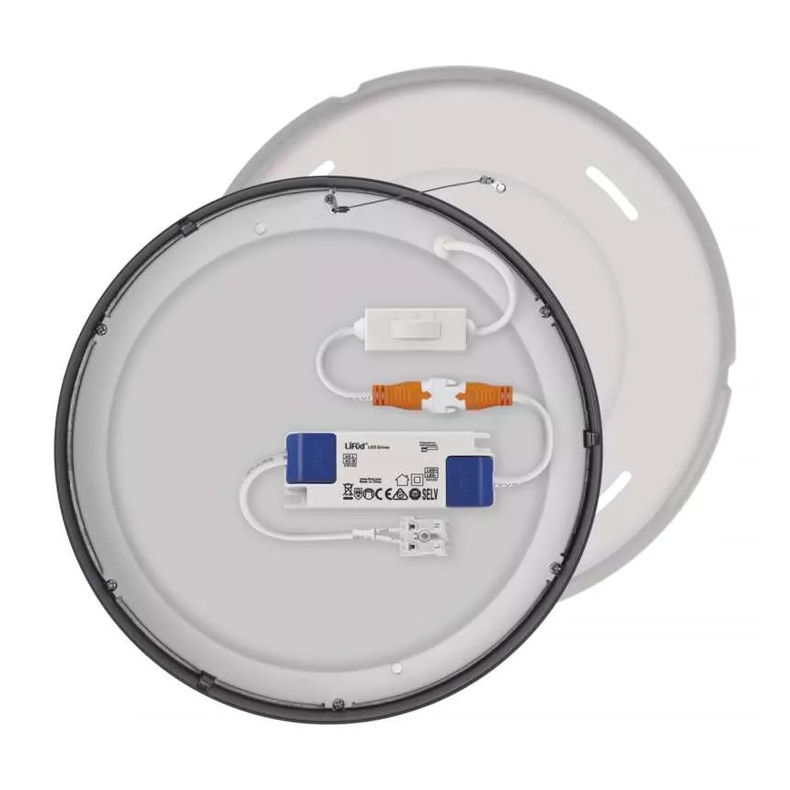 LED-Deckenleuchte NEXXO LED/21W/230V 3000/3500/4000K d. 22,5 cm schwarz