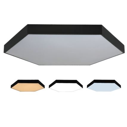 LED-Deckenleuchte LED/240W/230V 3000/4000/6500K Ø 120 cm schwarz