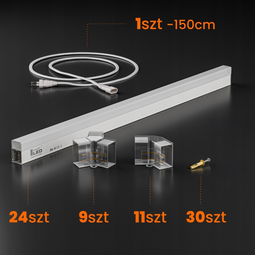 LED Deckenleuchte HEXAGON LED/240W/85-265V 6500K 298x209 cm CRI 90 IP44 weiß