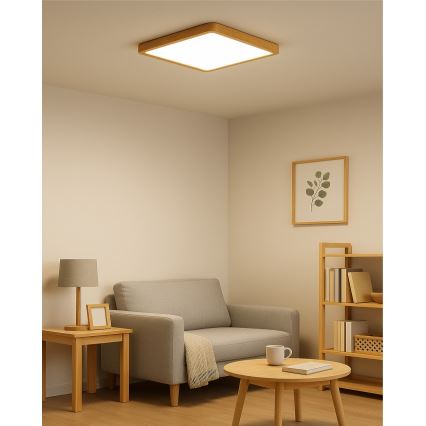 LED-Deckenleuchte LED/24W/230V 3000/4000/6500K 30x30 cm beige