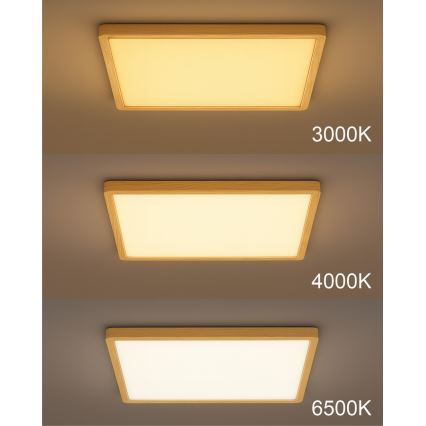 LED-Deckenleuchte LED/24W/230V 3000/4000/6500K 30x30 cm beige