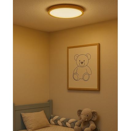 LED-Deckenleuchte LED/24W/230V 3000/4000/6500K Ø 30 cm beige