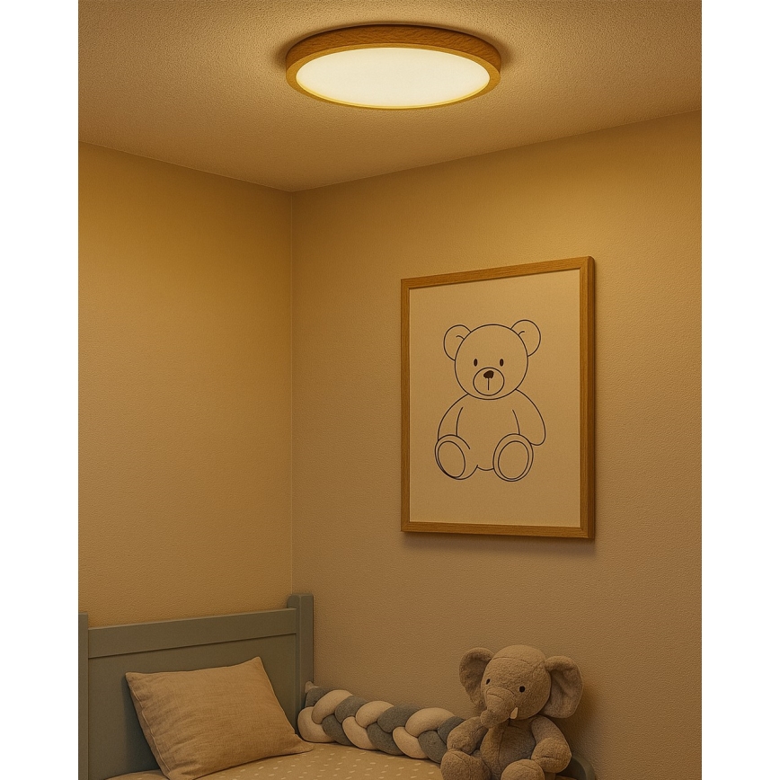 LED-Deckenleuchte LED/24W/230V 3000/4000/6500K Ø 30 cm beige