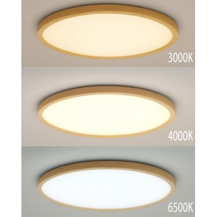 LED-Deckenleuchte LED/24W/230V 3000/4000/6500K Ø 30 cm beige