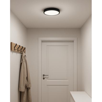 LED-Deckenleuchte LED/24W/230V 3000/4000/6500K Ø 30 cm schwarz