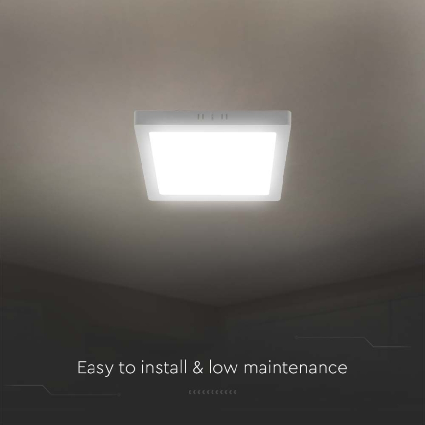 LED-Deckenleuchte LED/24W/230V 3000K 28,7x28,7 cm weiß