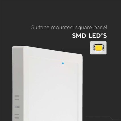 LED-Deckenleuchte LED/24W/230V 3000K 28,7x28,7 cm weiß