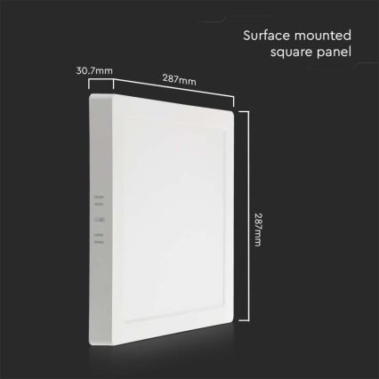 LED-Deckenleuchte LED/24W/230V 3000K 28,7x28,7 cm weiß
