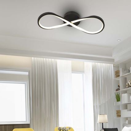 LED-Deckenleuchte LED/24W/230V 3000K schwarz