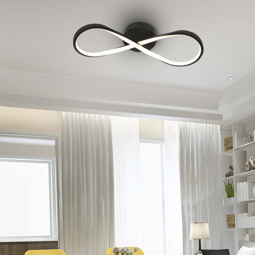 LED-Deckenleuchte LED/24W/230V 3000K schwarz
