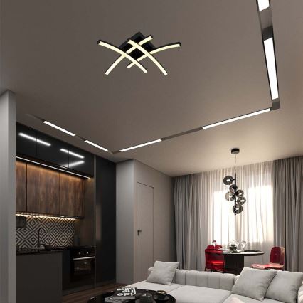 LED-Deckenleuchte LED/24W/230V 3000K schwarz