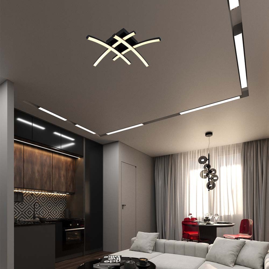 LED-Deckenleuchte LED/24W/230V 3000K schwarz