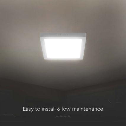LED-Deckenleuchte LED/24W/230V 6500K 28,7x28,7 cm weiß