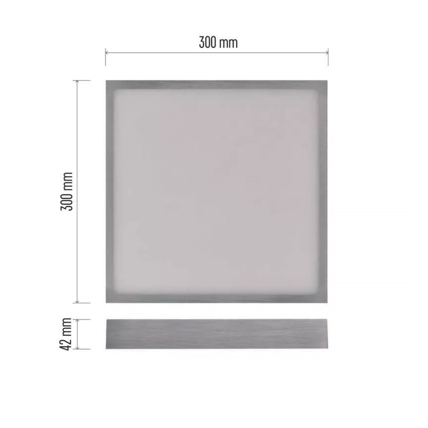 LED-Deckenleuchte NEXXO LED/28,5W/230V 3000/3500/4000K 30x30 cm matt Chrom