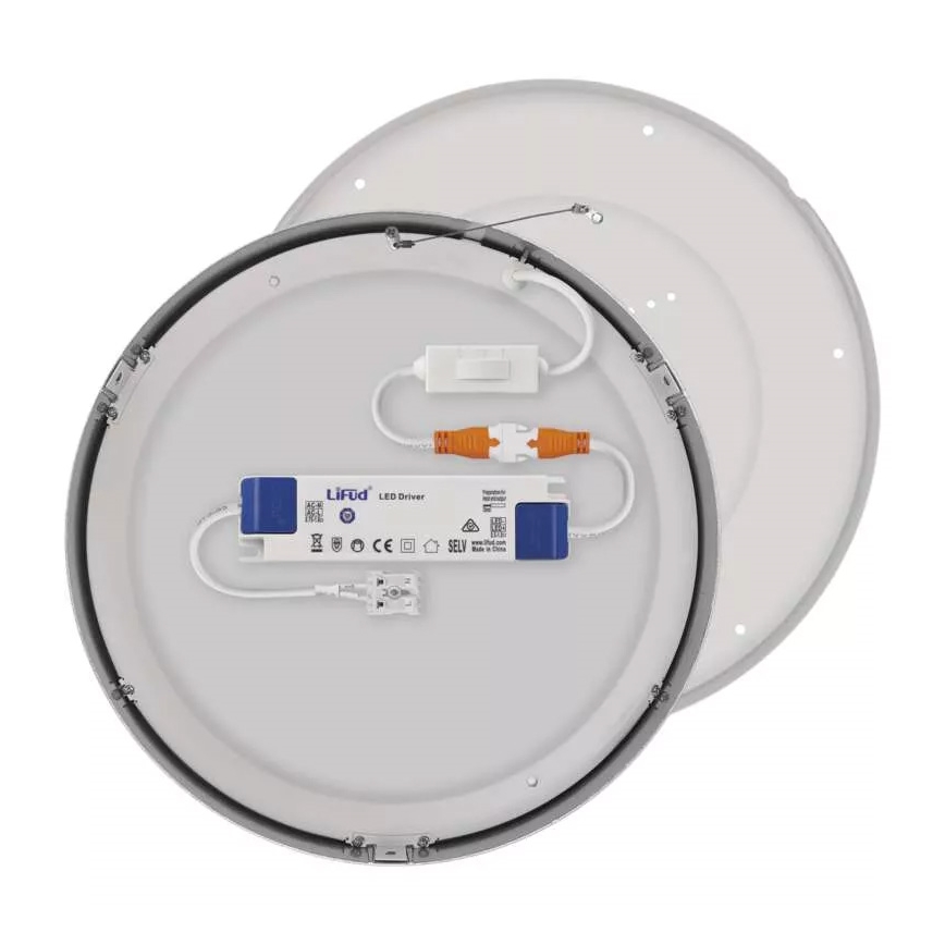 LED-Deckenleuchte NEXXO LED/28,5W/230V 3000/3500/4000K d 30 cm glänzendes Chrom