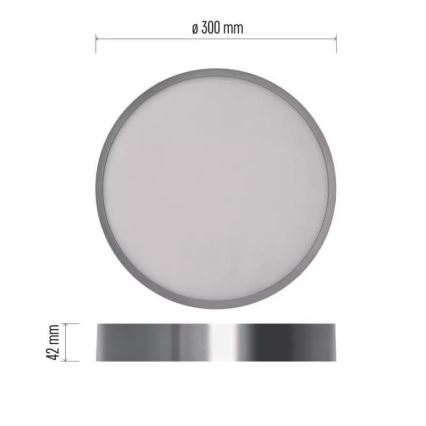 LED-Deckenleuchte NEXXO LED/28,5W/230V 3000/3500/4000K d 30 cm glänzendes Chrom