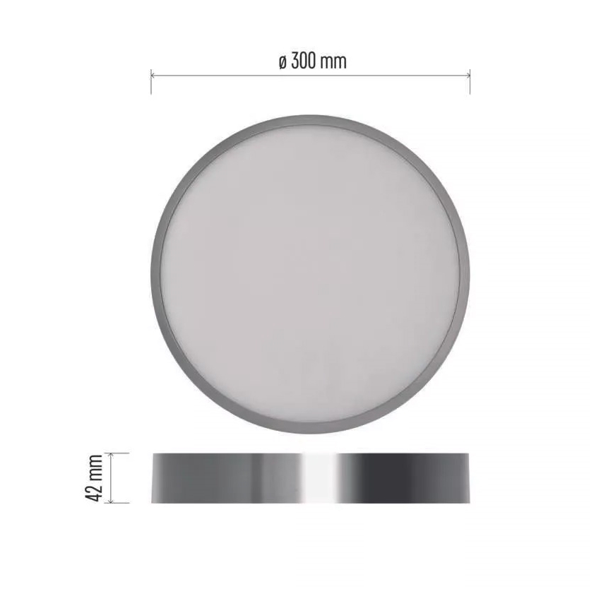 LED-Deckenleuchte NEXXO LED/28,5W/230V 3000/3500/4000K d 30 cm glänzendes Chrom