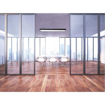 LED-Deckenleuchte LED/32W/230V 4000K 120x13 cm schwarz