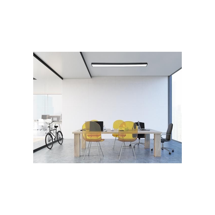 LED-Deckenleuchte LED/32W/230V 4000K 120x7 cm schwarz