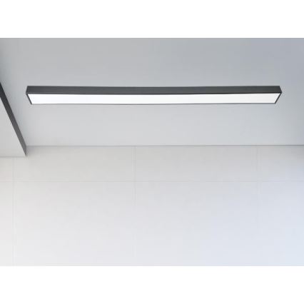 LED-Deckenleuchte LED/32W/230V 4000K 120x7 cm schwarz