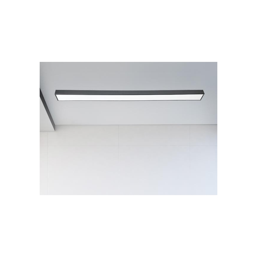 LED-Deckenleuchte LED/32W/230V 4000K 120x7 cm schwarz