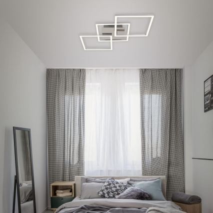 LED-Deckenleuchte LED/33W/230V 3000K mattchrom