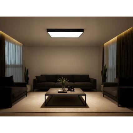 LED-Deckenleuchte LED/340W/230V 3000/4000/6500K 100x100 cm schwarz