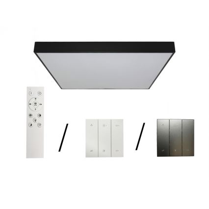 LED-Deckenleuchte LED/340W/230V 3000/4000/6500K 100x100 cm schwarz