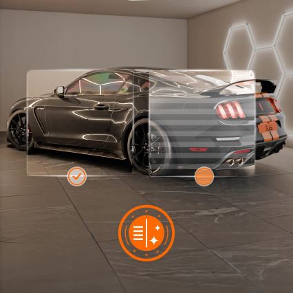 LED-Deckenleuchte HEXAGON LED/384W/85-265V 4000K 484x243 cm CRI 90 IP54 weiß