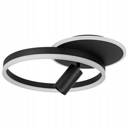 LED-Deckenleuchte LED/38W/230V + 1xGU10/30W schwarz