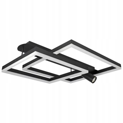 LED-Deckenleuchte LED/38W/230V + 1xGU10/30W schwarz