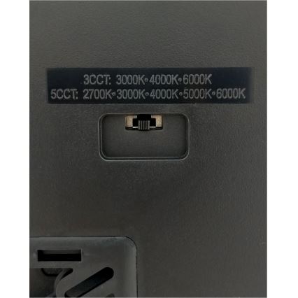 LED-Deckenleuchte LED/40W/230V 3000/4000/6500K 50x50 cm schwarz