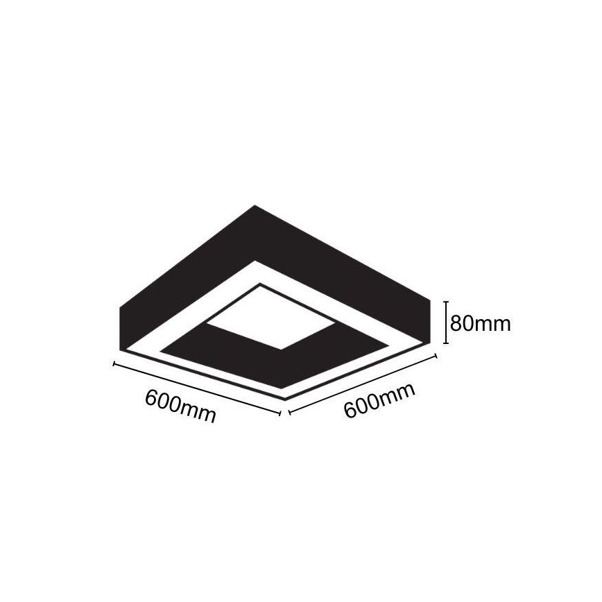 LED-Deckenleuchte LED/40W/230V 4000K 60x60 cm