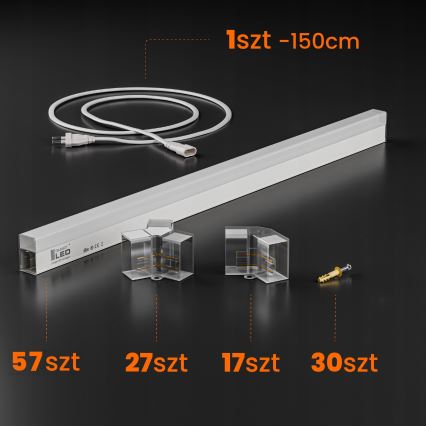 LED Deckenleuchte HEXAGON LED/570W/85-265V 6500K 522x298 cm CRI 90 IP44 weiß