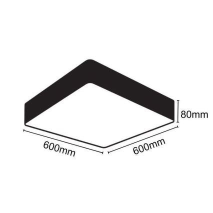 LED-Deckenleuchte LED/65W/230V 4000K 60x60 cm