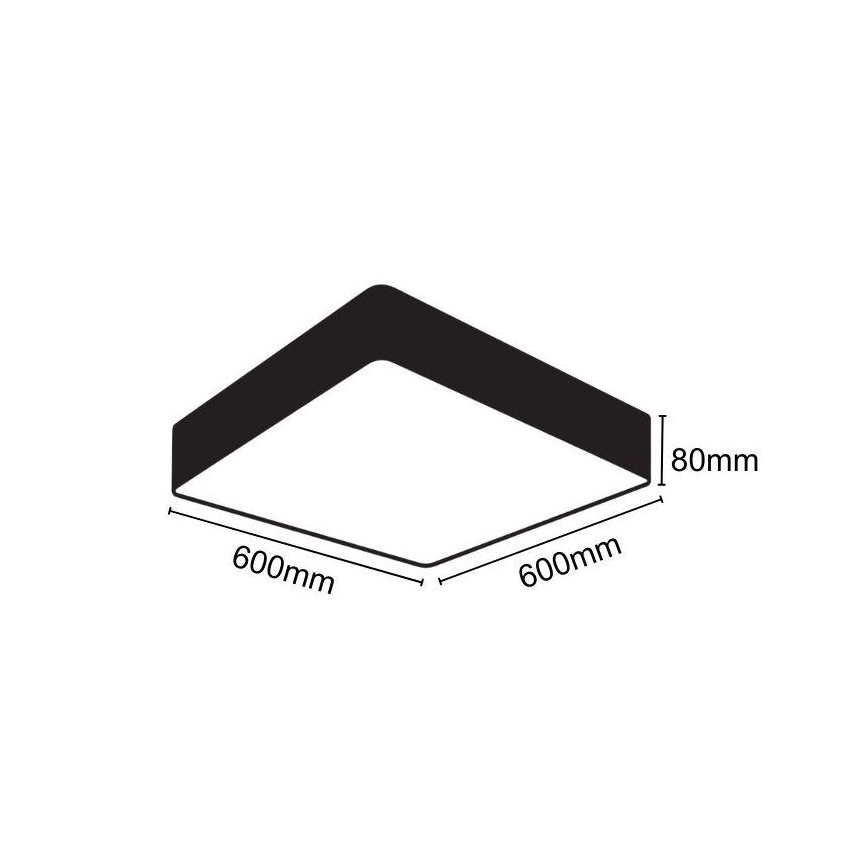 LED-Deckenleuchte LED/65W/230V 4000K 60x60 cm