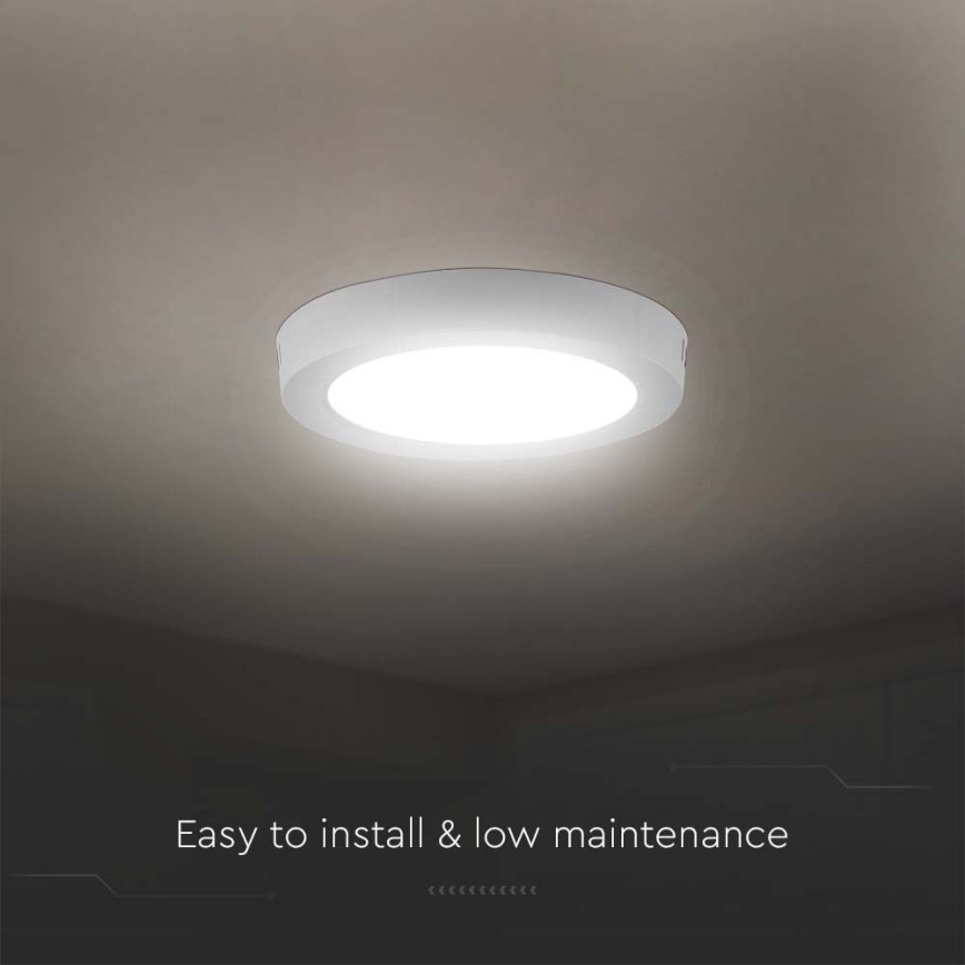 LED-Deckenleuchte LED/6W/230V 3000K d 12 cm weiß